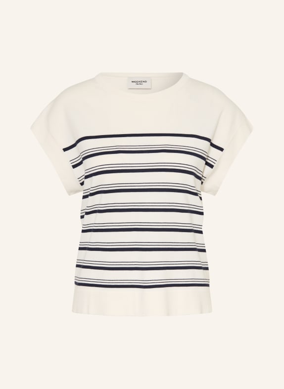 WEEKEND Max Mara Sweter z dzianiny UFO ECRU / GRANATOWY