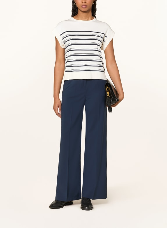 WEEKEND Max Mara Strickshirt UFO ECRU / DUNKELBLAU