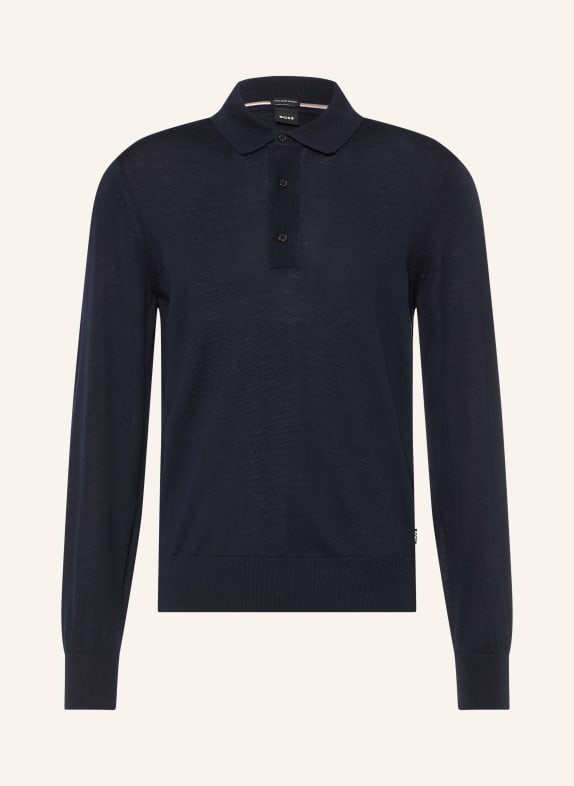 BOSS Sweter LANCIONE GRANATOWY