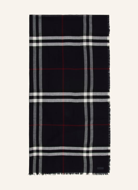 BURBERRY Sjaal DONKERBLAUW / DONKERROOD / WIT