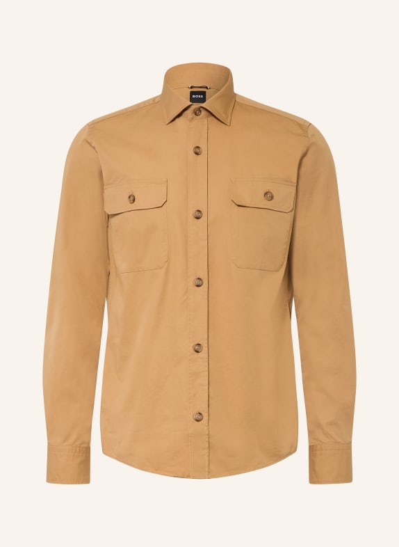 BOSS ROB Casual Fit Shirt BEIGE