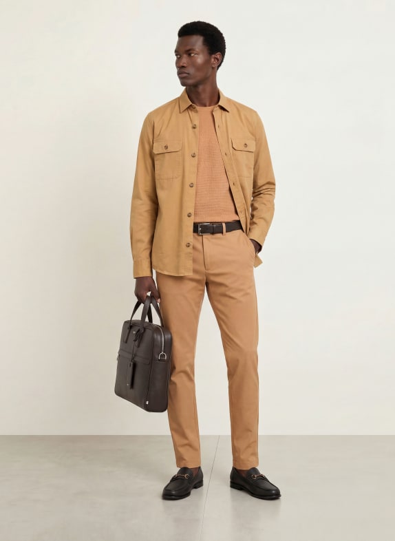 BOSS Overhemd ROB Casual Fit BEIGE