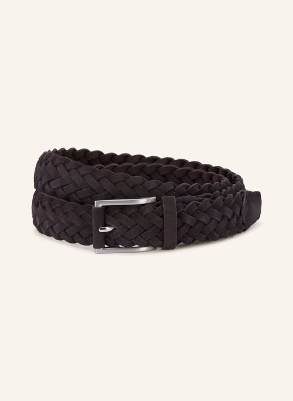 STROKESMAN'S Ceinture tressée GRIS FONCÉ