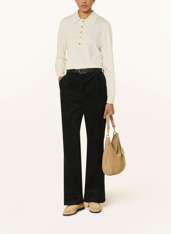 Barbour Spodnie z sztruksu EMMY CZARNY