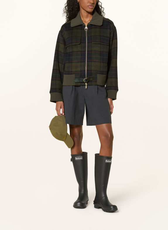 Barbour Kurtka typu blouson CIEMNOZIELONY / CIEMNOCZERWONY / GRANATOWY