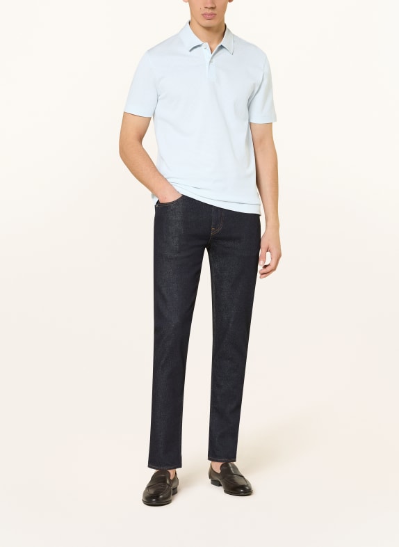 BOSS Piqué-Poloshirt PARLAY HELLBLAU