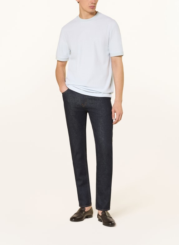 BOSS T-Shirt TAUT aus Piqué HELLBLAU