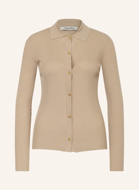 S Max Mara LIMONE Cardigan LIGHT BROWN