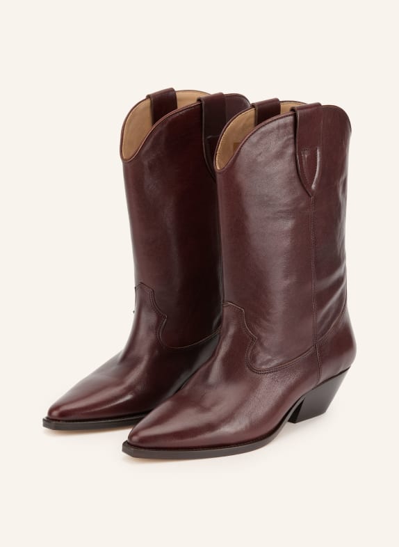 ISABEL MARANT Cizme de cowboy DUERTO MARO ÎNCHIS