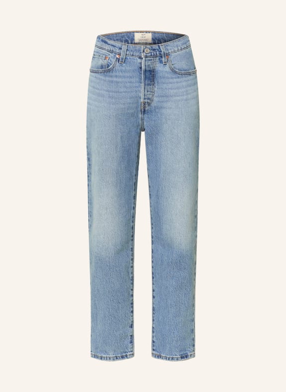 Levi's® Rovné džíny 501 CROP 91 Med Indigo - Worn In