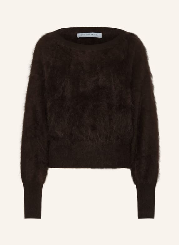 IRIS von ARNIM KENZIE Cashmere Sweater DARK BROWN
