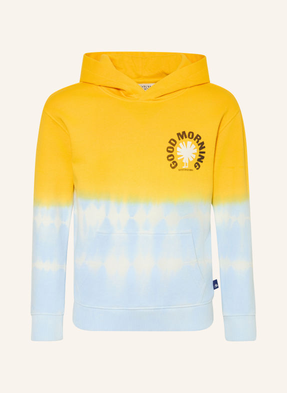 SCOTCH & SODA Hoodie GEEL / LICHTBLAUW / WIT