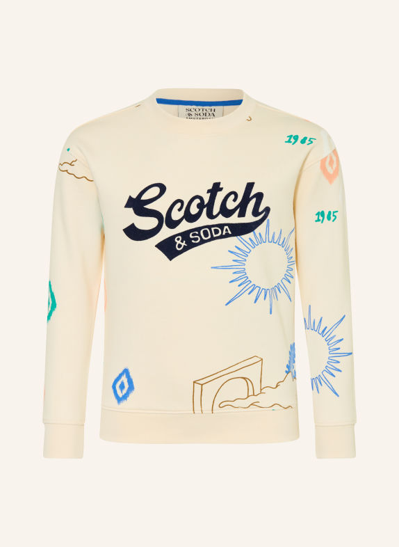 SCOTCH & SODA Sweatshirt GRÄDDE / LAX / GRÖN