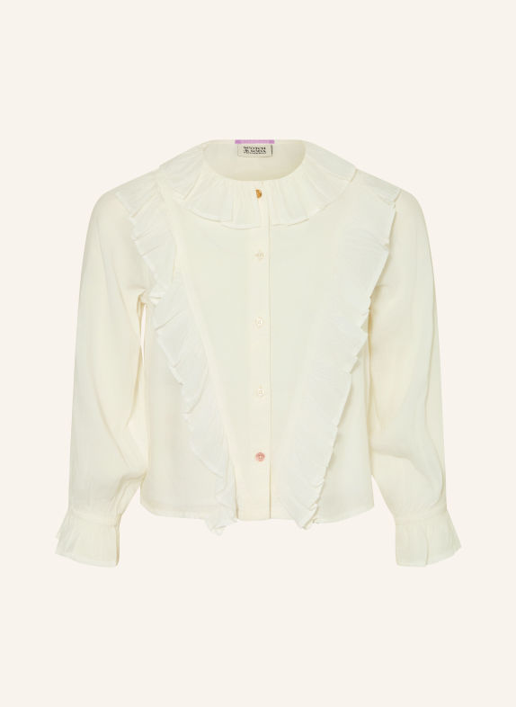 SCOTCH & SODA Blouse à volants BLANC
