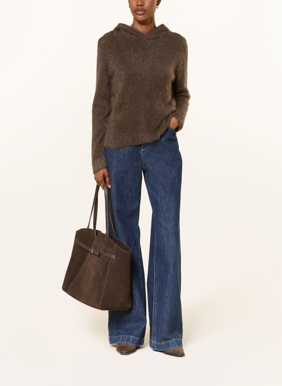 lilienfels Gebreide hoodie van kasjmier MARRON FONCÉ