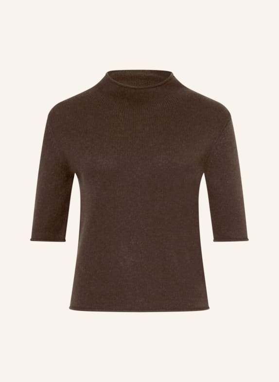 lilienfels Cashmere knit shirt DARK BROWN