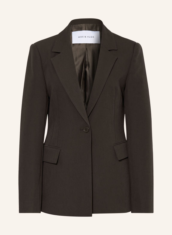 MRS & HUGS Blazers MARRON FONCÉ
