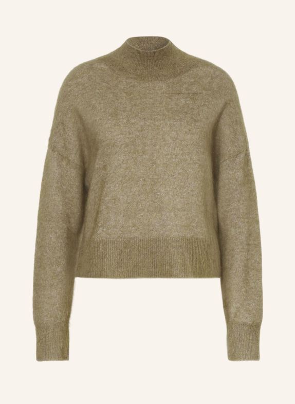 MRS & HUGS Trui met mohair KAKI