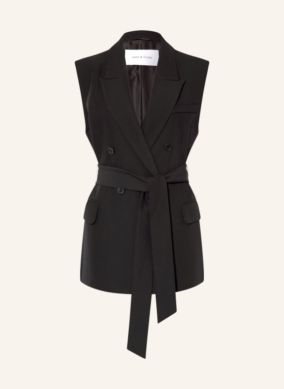 MRS & HUGS Blazer-vest ZWART