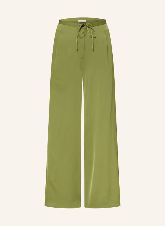 Marc O'Polo Marlenehose aus Satin OLIV