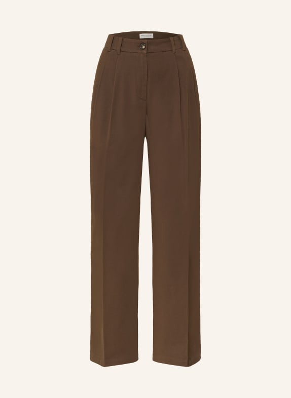 Marc O'Polo Marlene pants DARK BROWN