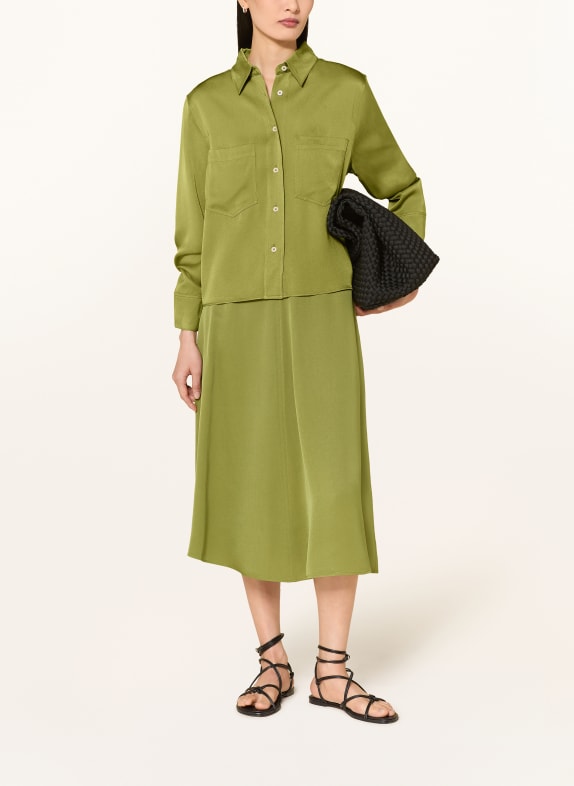 Marc O'Polo Satijnen blouse OLIJF
