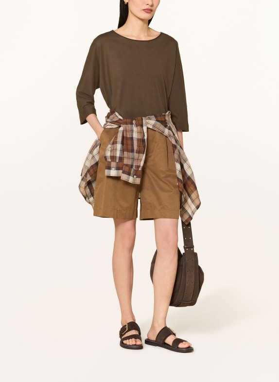 Marc O'Polo Koszulka z rękawem 3/4 KHAKI