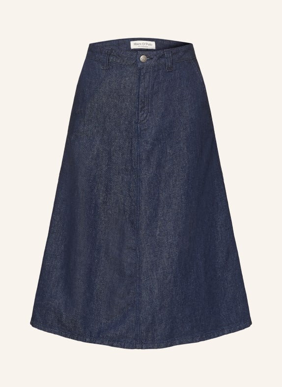 Marc O'Polo Jeansrock mit Leinen DUNKELBLAU