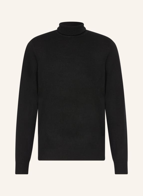 STROKESMAN'S Cashmere turtleneck sweater BLACK