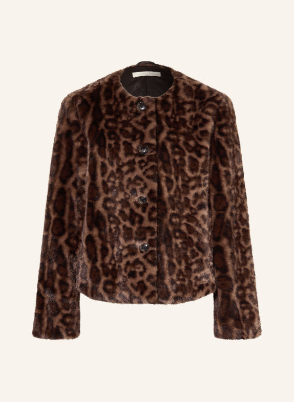 lilienfels Kunstfell-Jacke LEO BRAUN / DUNKELBRAUN / SCHWARZ