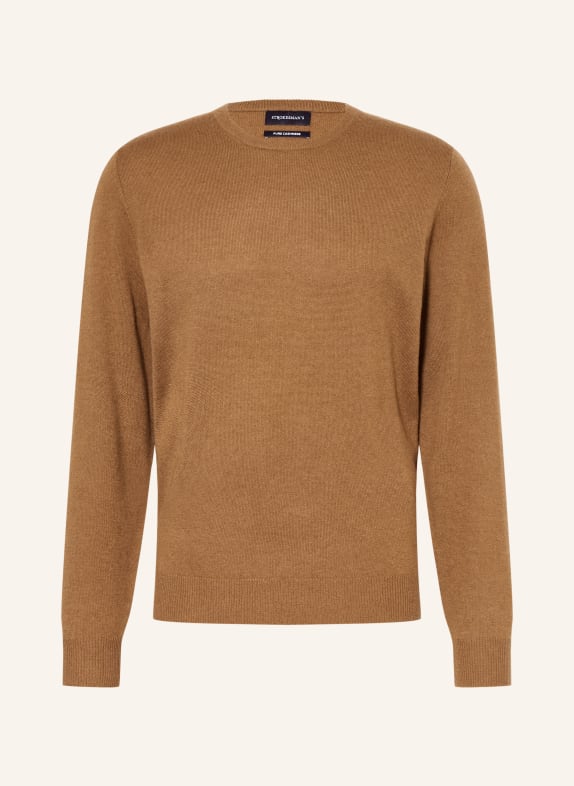 STROKESMAN'S Cashmere Sweater CAMEL