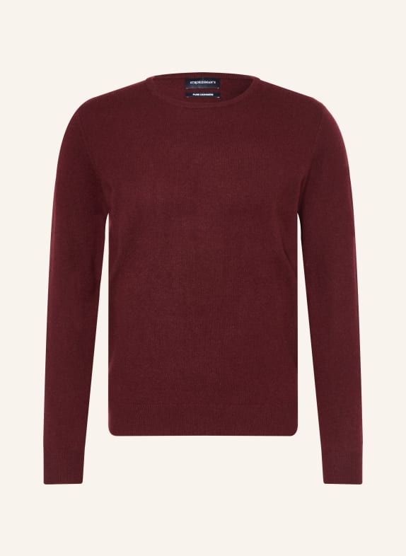 STROKESMAN'S Cashmere Sweater DARK RED