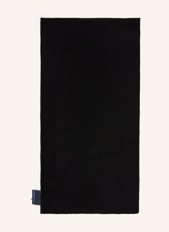 STROKESMAN'S Cashmere scarf BLACK