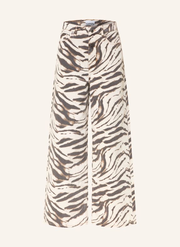 GANNI Wide Leg Jeans LARI 135 EGRET