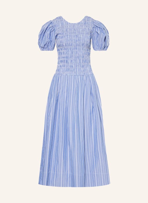 GANNI Dress BLUE / WHITE