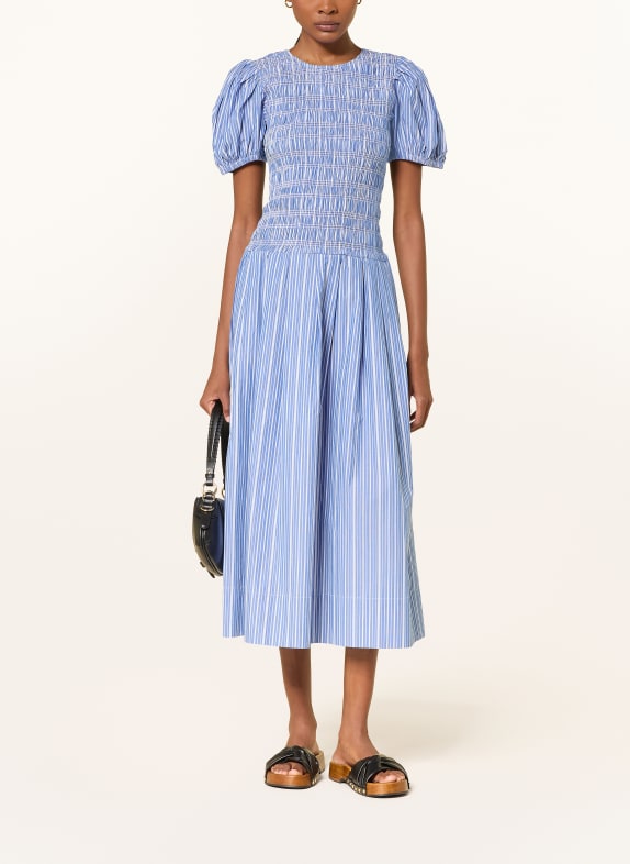 GANNI Rochie ALBASTRU / ALB