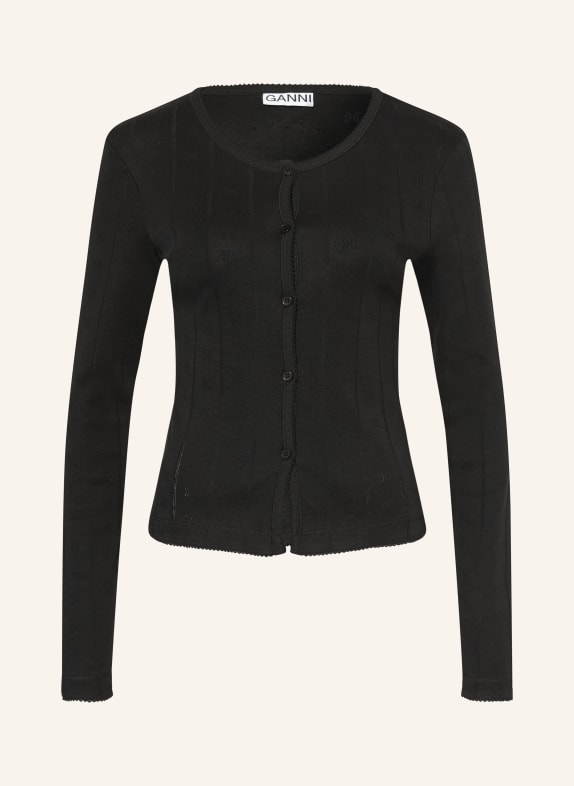 GANNI Cardigan BLACK