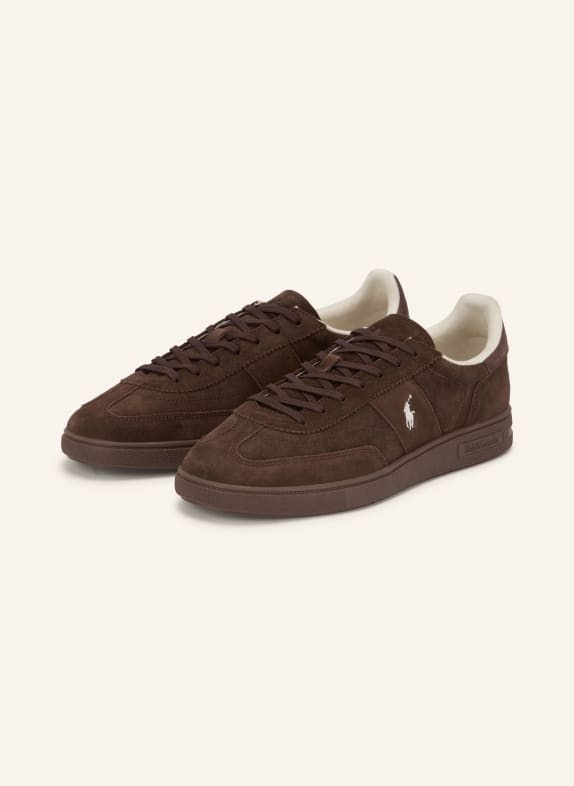 POLO RALPH LAUREN Tenisky TMAVĚ HNĚDÁ