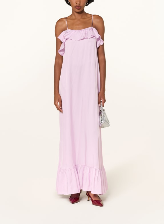 ESSENTIEL ANTWERP JESTE dress with ruffles LIGHT PURPLE