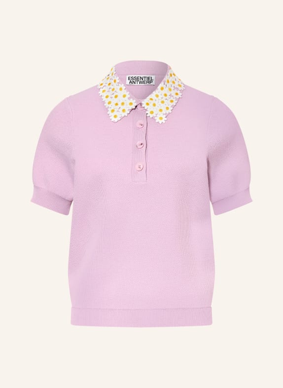 ESSENTIEL ANTWERP Polo en piqué JEMBER LILAS CLAIR / JAUNE / BLANC