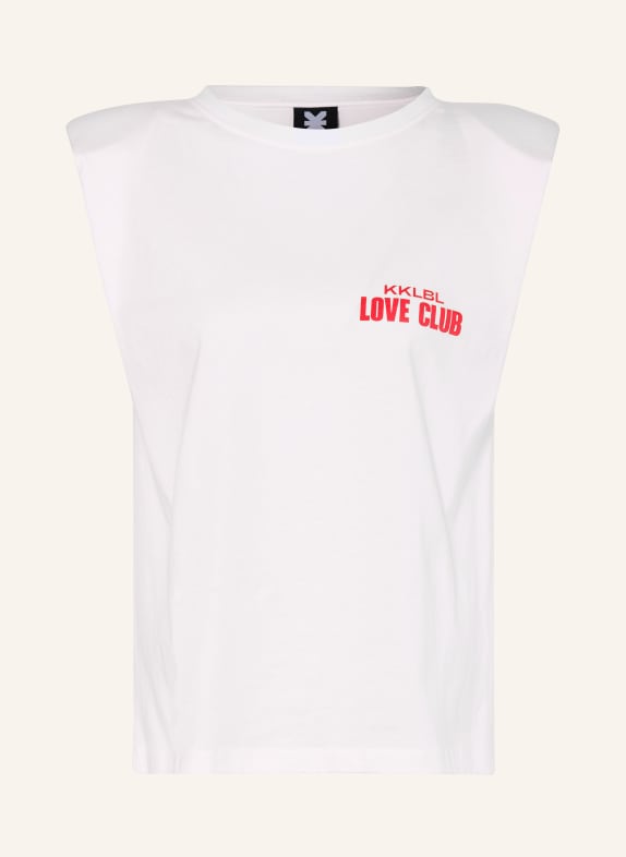 KARO KAUER Tanktop WEISS / ROT
