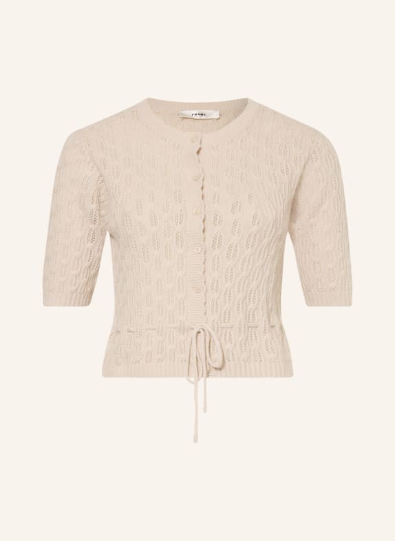 FRAME Cardigan THE CLOVER en cachemire BEIGE