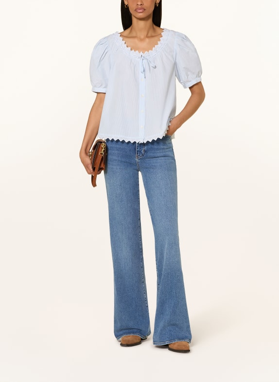 FRAME Wide Leg Jeans LE SLIM PALAZZO GOSS GOSSAMER
