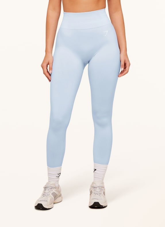 GYMSHARK Tights VITAL SEAMLESS HELLBLAU