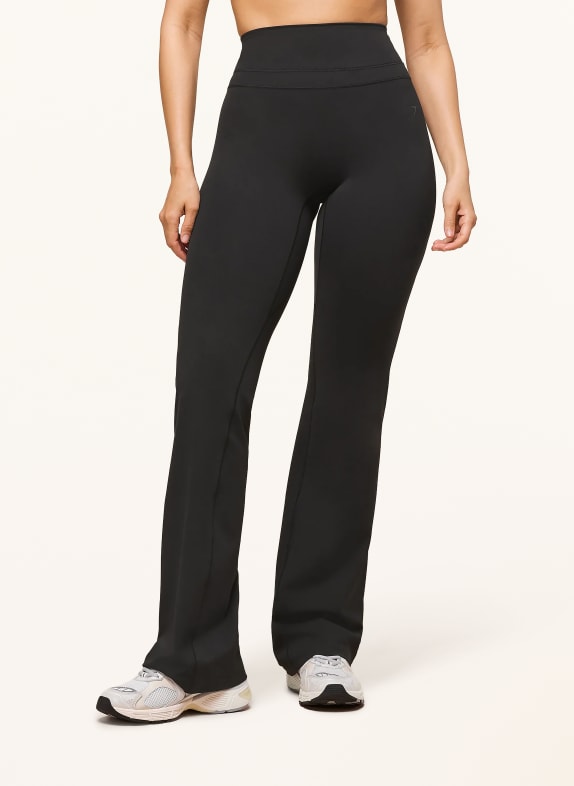 GYMSHARK Tights WHITNEY FLARE SCHWARZ