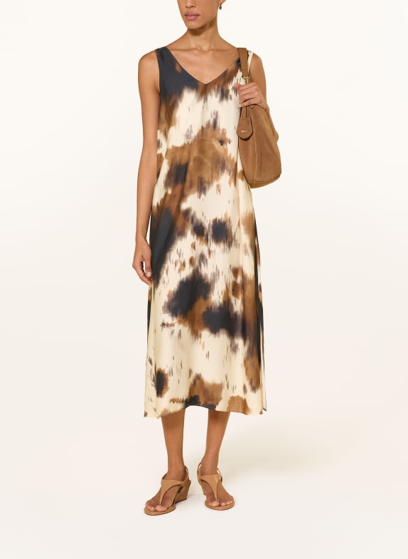 Smith & Soul Kleid CREME / DUNKELBRAUN / BRAUN