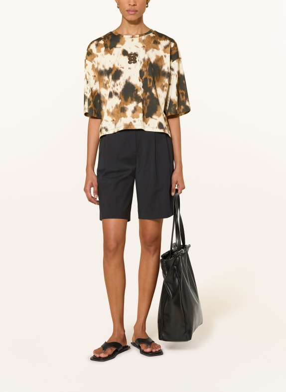 Smith & Soul T-shirt BOXY CRÈME / BRUIN / ZWART