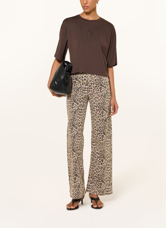 Smith & Soul T-shirt BOXY MARRON FONCÉ