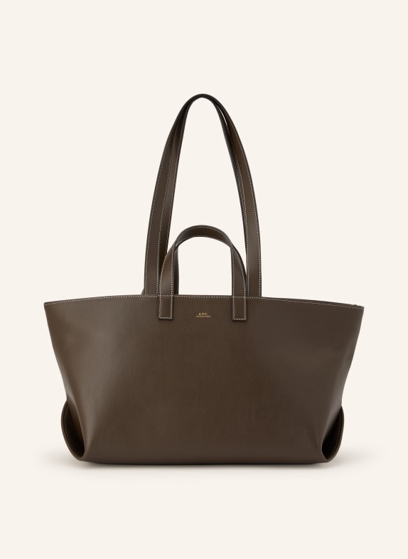 A.P.C. Shopper LE DRUMMER DUNKELGRÜN