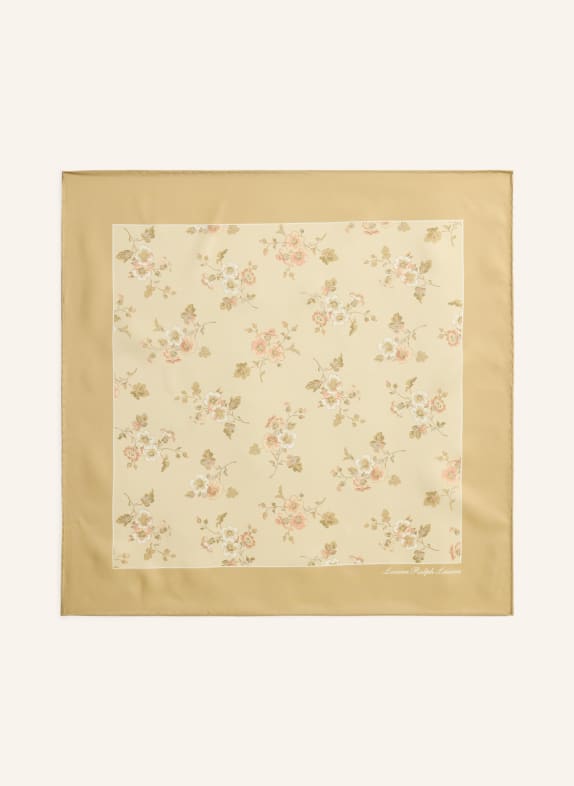 LAUREN RALPH LAUREN Silk scarf GOLD / ROSE / CREAM